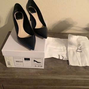 Dior navy blue heels